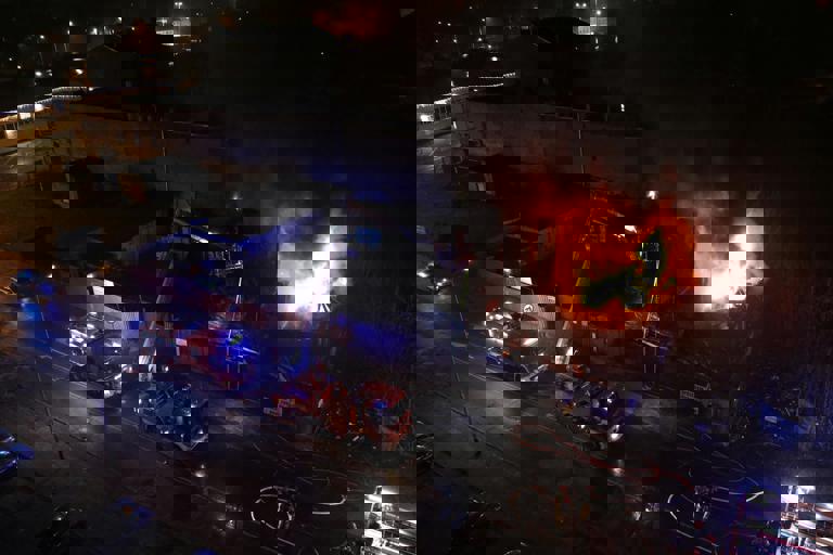 Rogue Drone Interferes With Firefighters Battling Warehouse Blaze